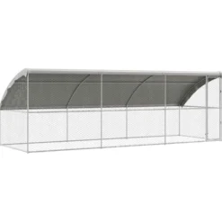 Refugio Para Perros 3 Pcs Plateado 6 X 2 X 2 M