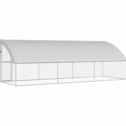 Refugio Para Perros 3 Pcs Plateado 6 X 2 X 2 M