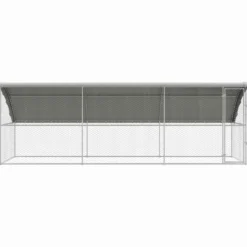 Refugio Para Perros 3 Pcs Plateado 6 X 2 X 2 M
