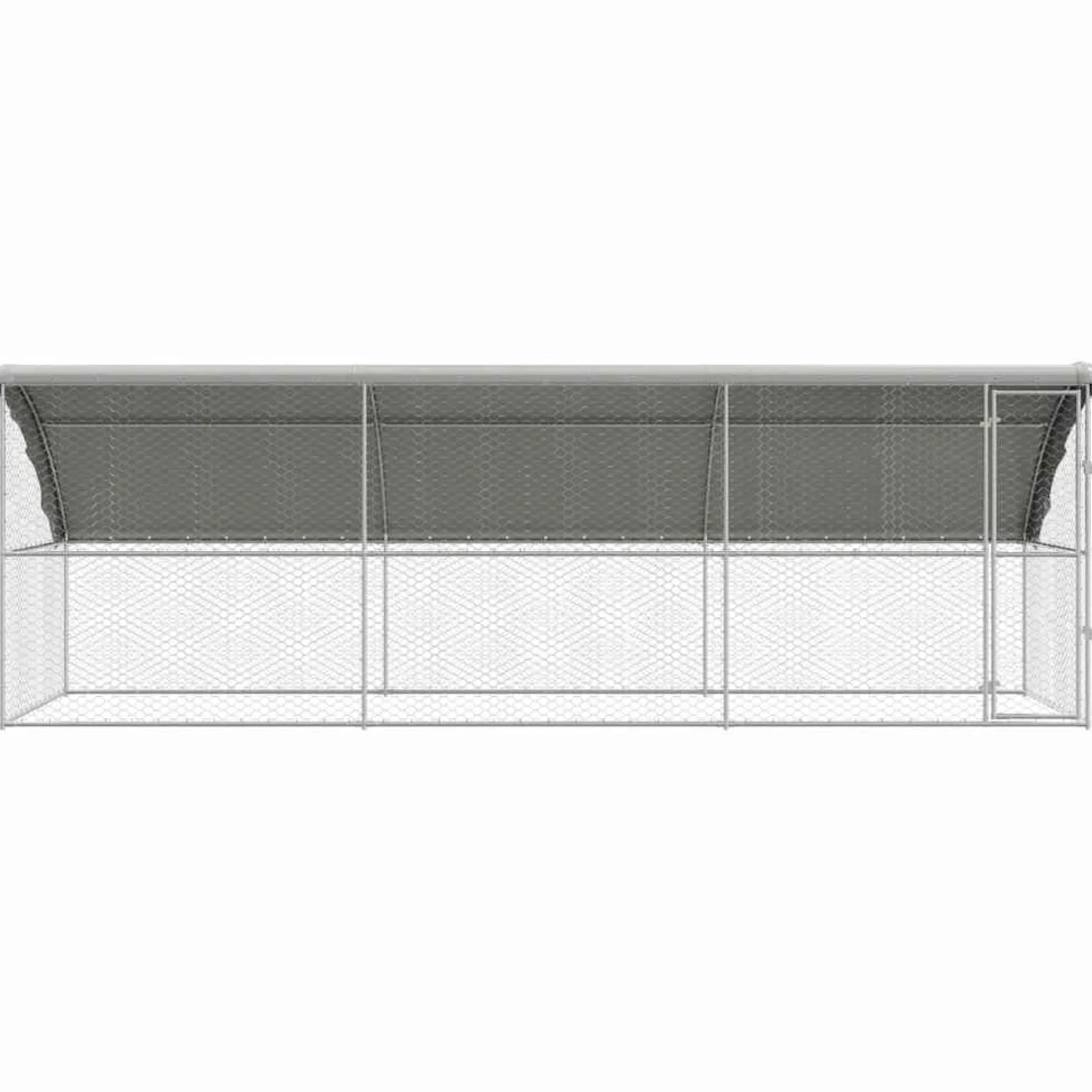 Refugio Para Perros 3 Pcs Plateado 6 X 2 X 2 M