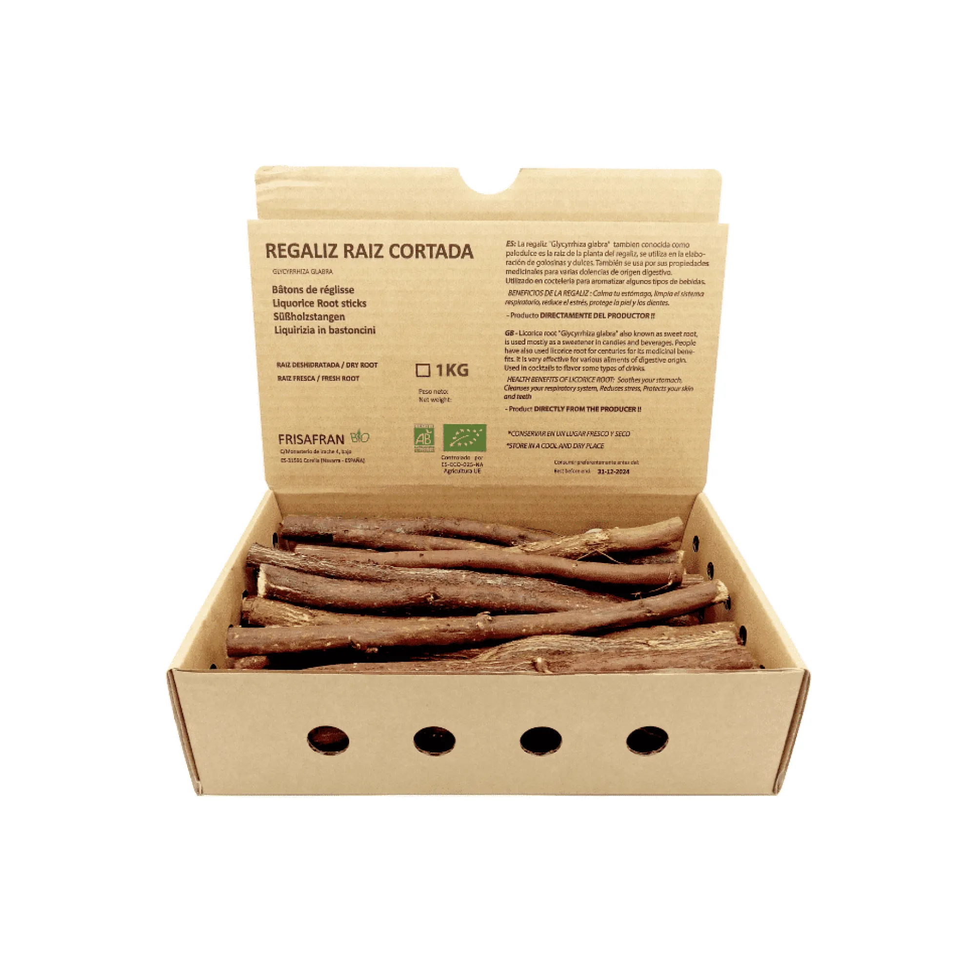 Regaliz De Palo Ecológico Fresco | Frisafran 500 Gr