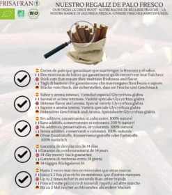 Regaliz De Palo Ecológico Fresco | Frisafran 1 Kg