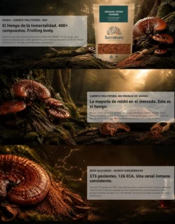 Reishi En Polvo Bio - 100g | Complejo De Hongos Ecológico Vegano Para Café Y Smoothies, 100% Natural, Sin Gluten