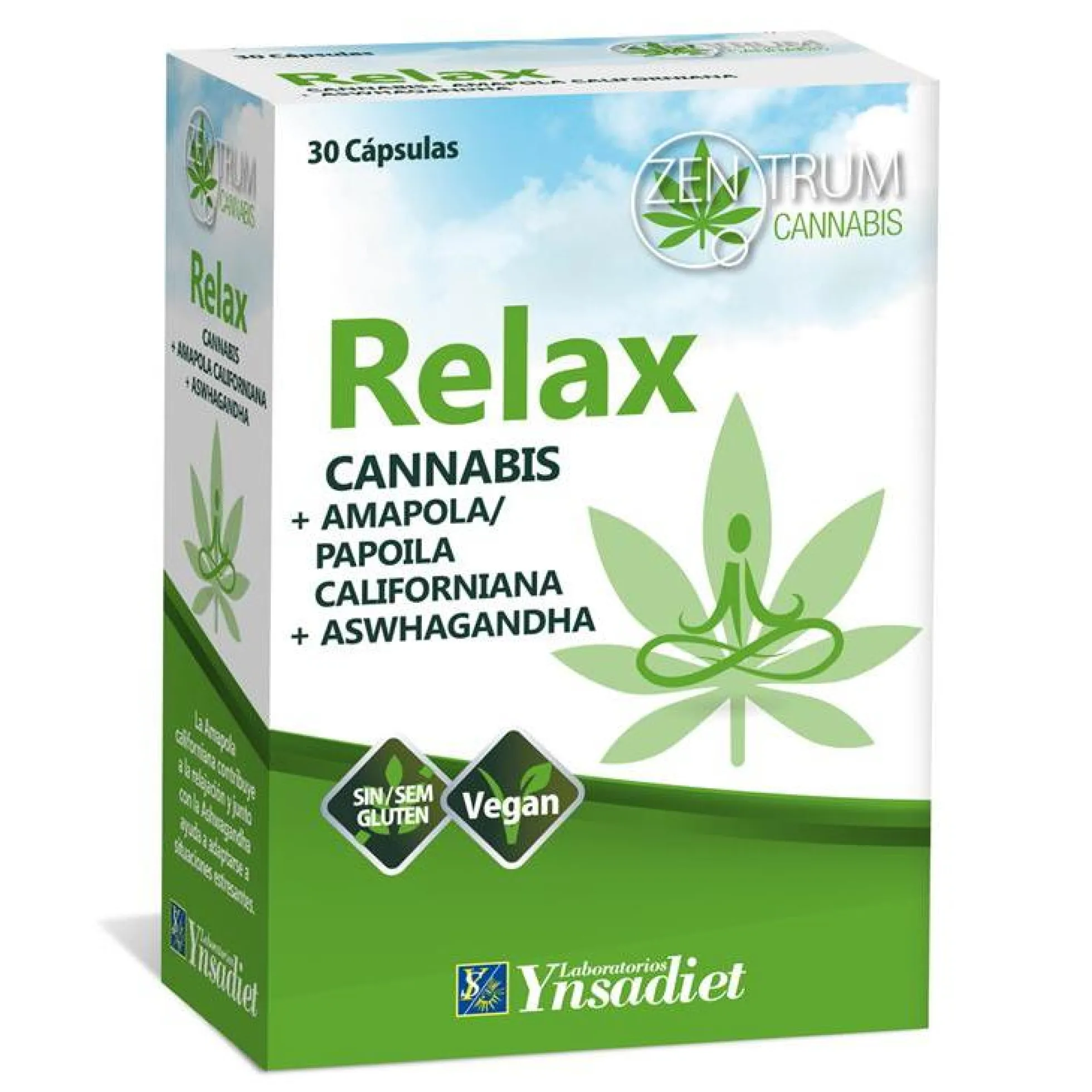 Relax cannabis Ynsadiet 60 cápsulas