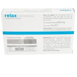 Relax Comprimidos – Alivio Natural Para La Ansiedad, El Estrés Y El Sueño