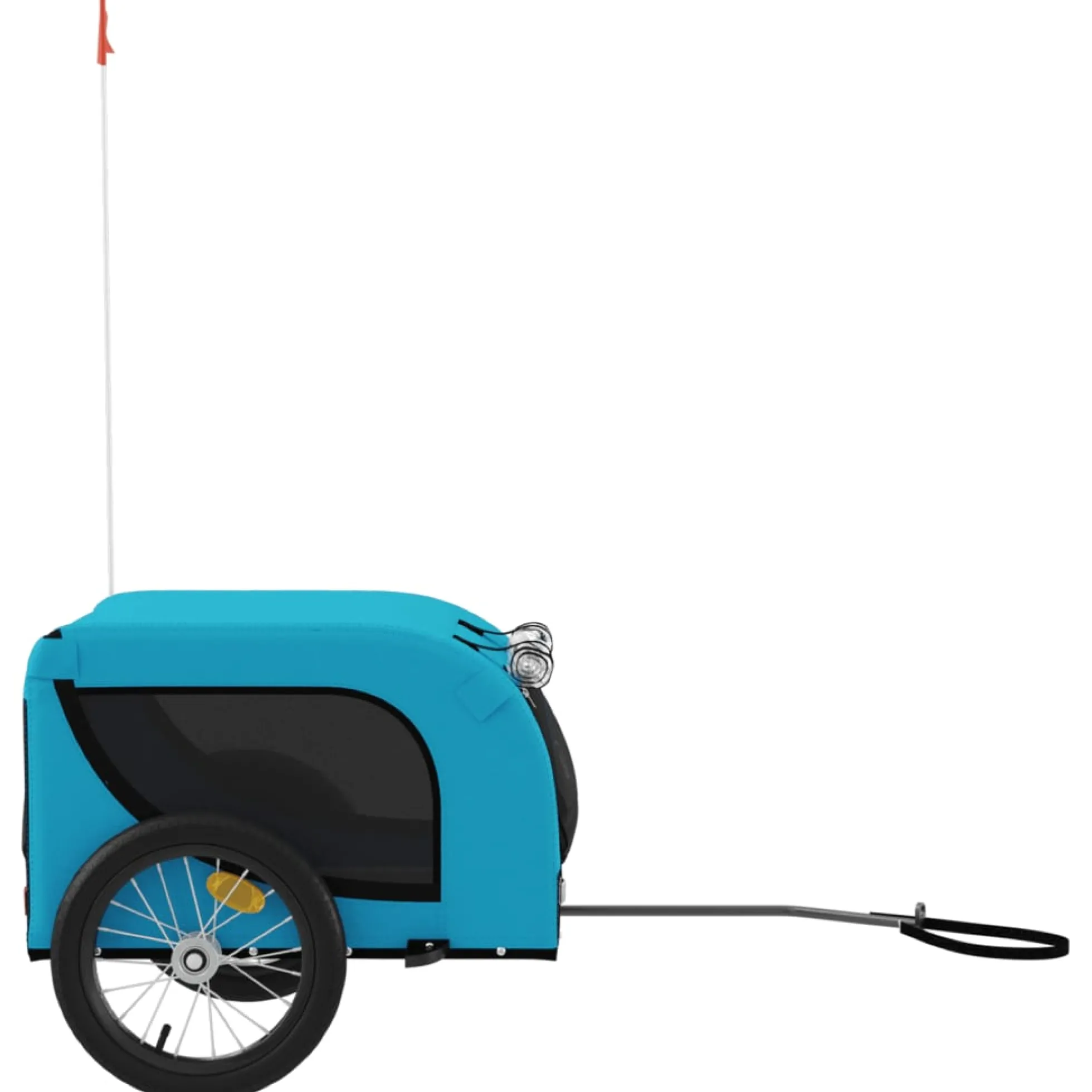 Remolque De Bicicleta Mascotas Hierro Tela Oxford Azul Negro