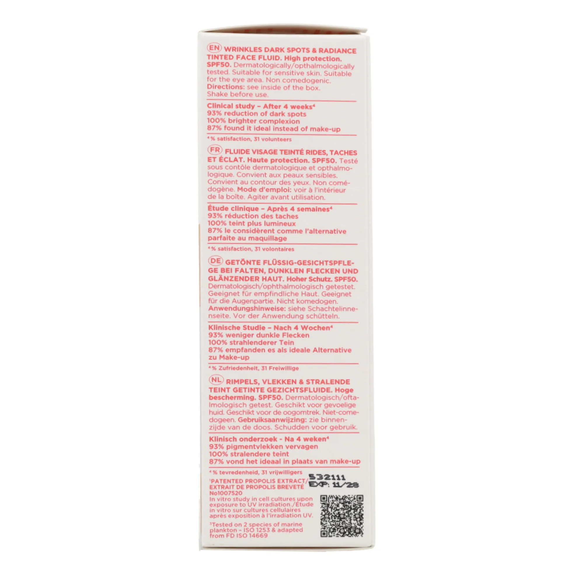 Reparación Antiedad Diaria con Color SPF50 Apivita 50 ml
