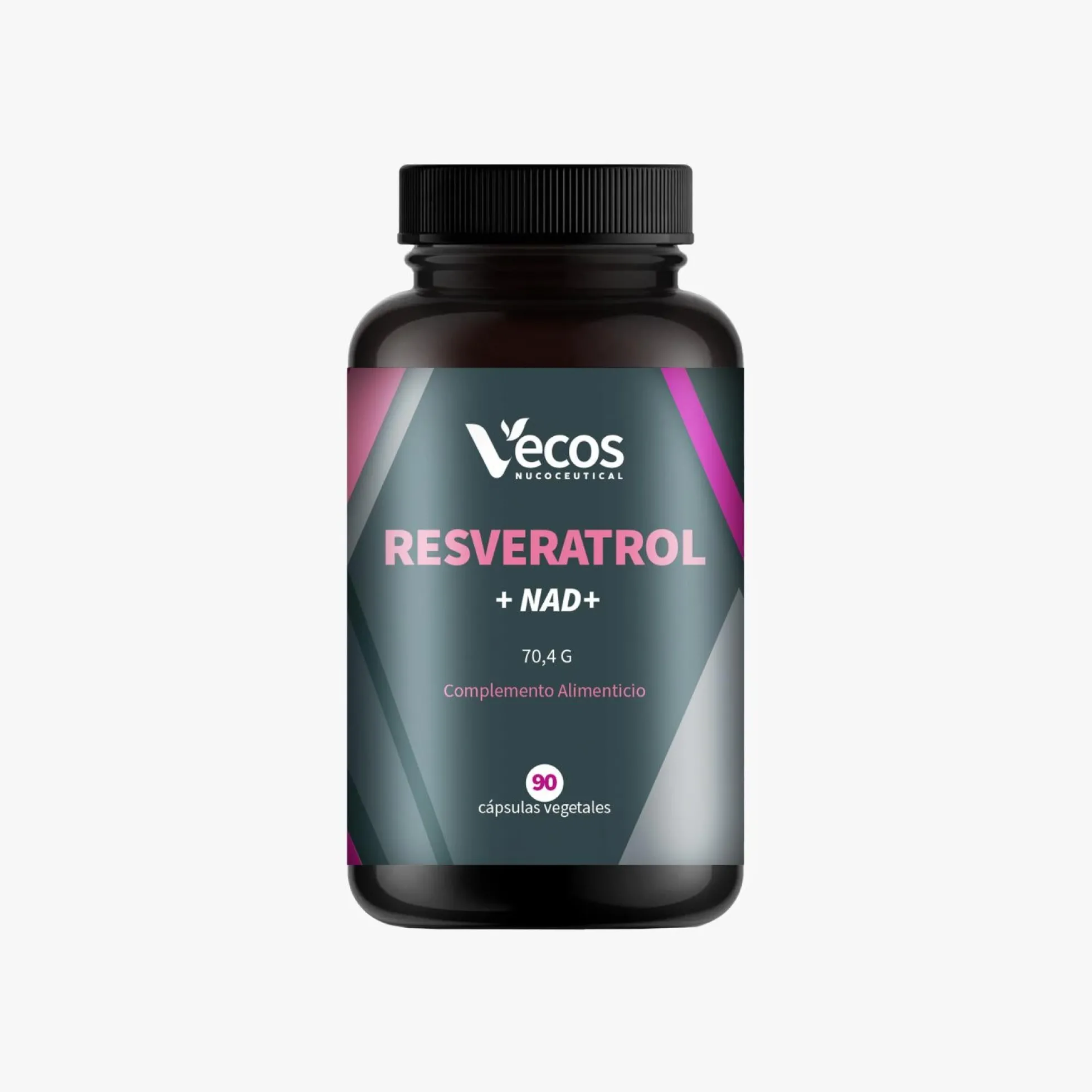 Resveratrol + Nad⁺ Vecos 90 Cápsulas | Antioxidante Y Antienvejecimiento | Resveratrol + Quercetina
