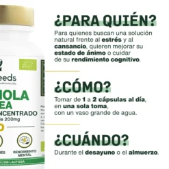 Rhodiola Rosea Bio, Extracto Concentrado | 90 Cápsulas