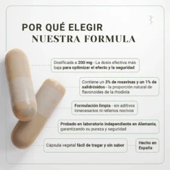 Rhodiola rosea 200mg – estrés, estado de ánimo, energía y reducción del cansancio (120 cápsulas)