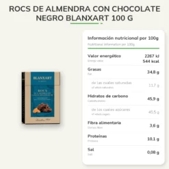 Rocs de Almendra con Chocolate Negro Blanxart 100 g