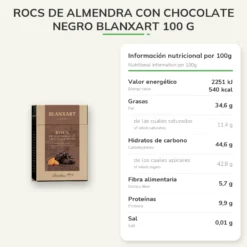 Rocs de Almendra con Chocolate Negro Blanxart 100 g