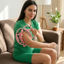 Rodillo De Masaje Manual – Doble Columna, Drenaje Y Anticelulítico, Relajación Muscular Para Piernas, Brazos Y Cuerpo