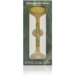 Rodillo Facial de Jade Natural Labnatur | Doble Cabezal | Masaje, Frescor, Luminosidad y Efecto Lifting