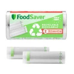 2 rollos envasadora al vacio 100% reciclables 20 cm x 4,5 m FoodSaver