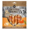 Rolls grandes envueltos en pollo para perros Zoë Better Bones Pollo 12,5cm, 10 pcs