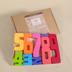 Rompecabezas Numérico Educativo Para Bebé De Silicona Orgánica Althea Living Multicolor
