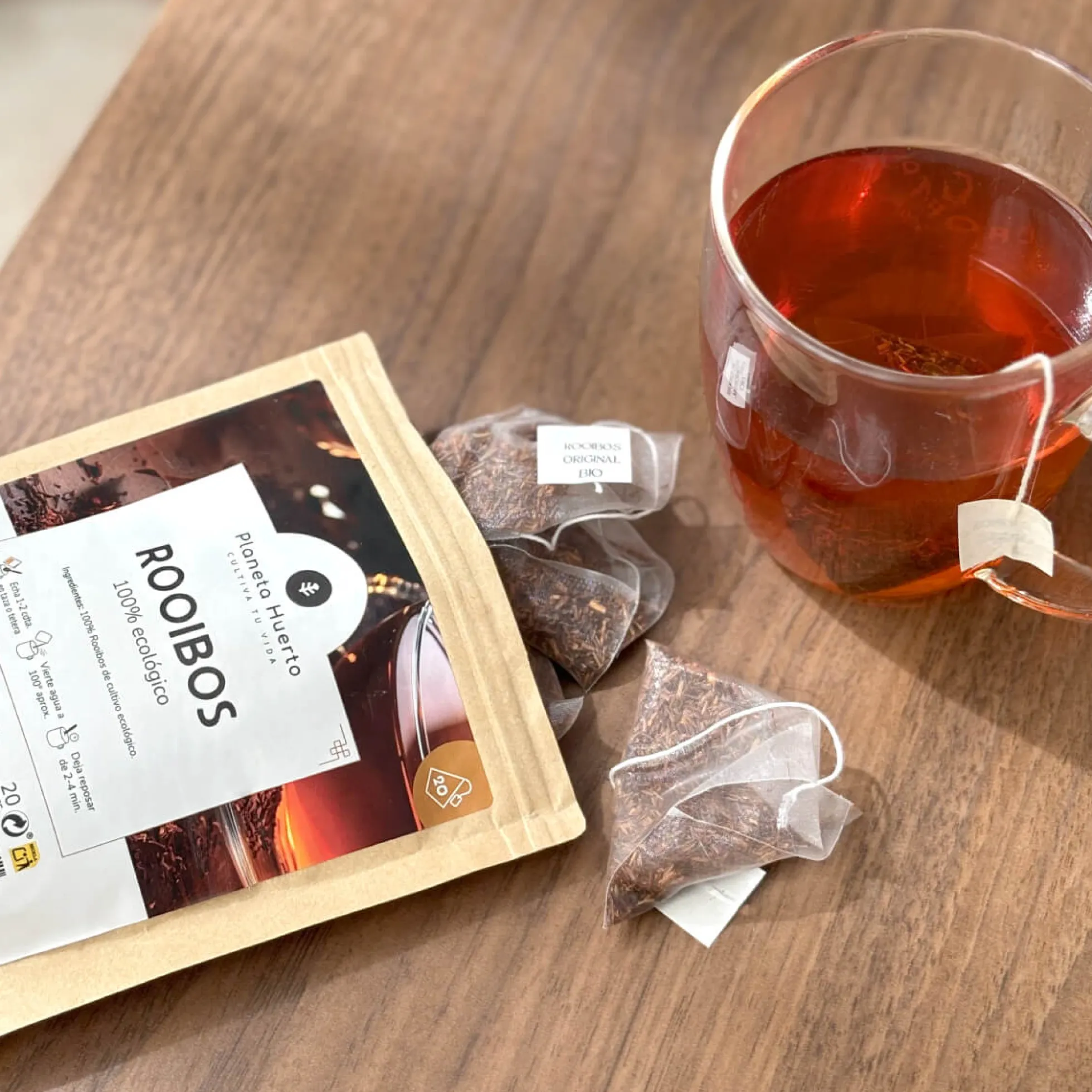Rooibos Original ECO Planeta Huerto 20 pirámides