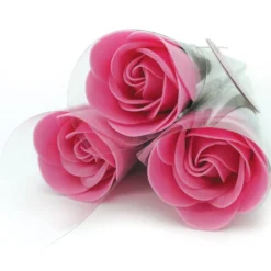 Rosa Con Pétalos De Jabón Aromático Para Baño Relajante (rosa) - Regalo Original Para Días Especiales - Aroma Atalcado