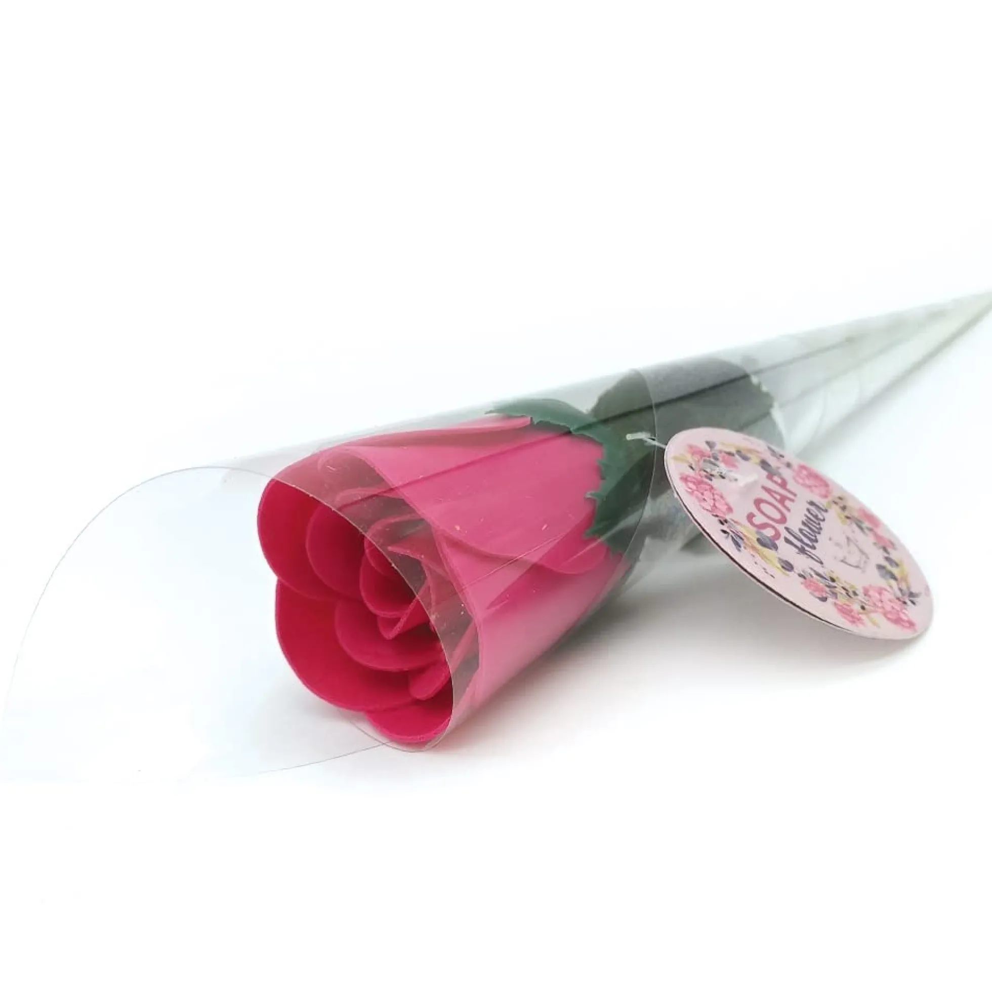12 Rosas De Jabón Para Baño Aromático Y Relajante (fucsia) - Regalo Original Para Días Especiales - Aroma Atalcado