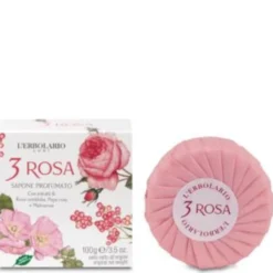 3 Rosas Jabón En Pastilla L'erbolario 100 gr