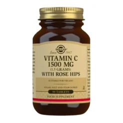Rose Hips Vitamina C con escaramujos 1500 mg, 90 comp.