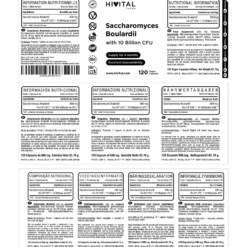 Saccharomyces Boulardii 10 Billion de UFC 120 cápsulas veganas