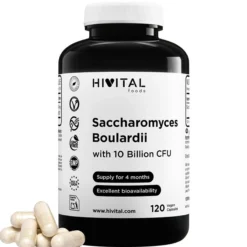 Saccharomyces Boulardii 10 Billion de UFC 120 cápsulas veganas