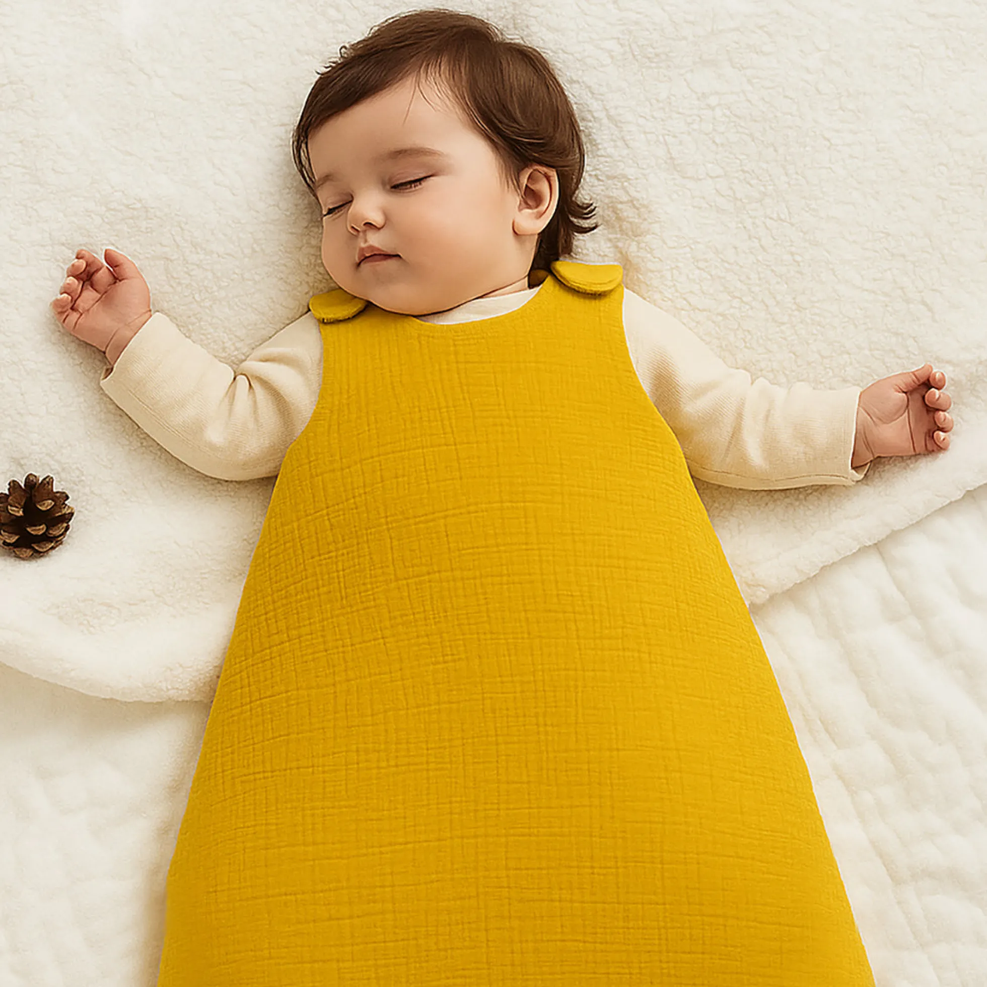 Saco De Dormir De Invierno De Algodón Orgánico Honey