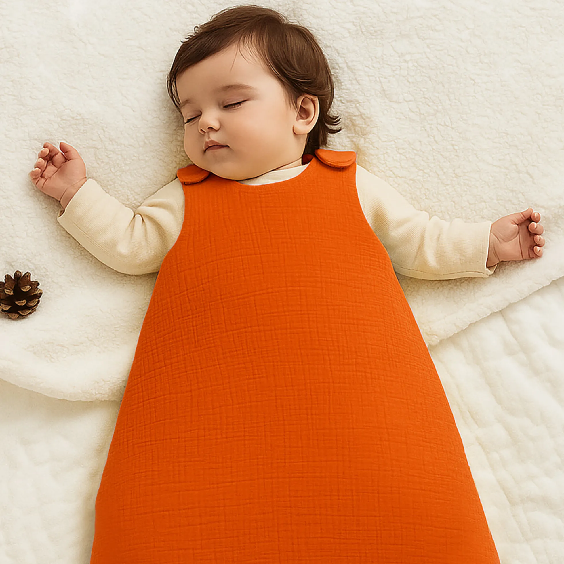 Saco De Dormir De Invierno De Algodón Orgánico Fresa