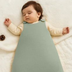 Saco De Dormir De Invierno De Algodón Orgánico Verde