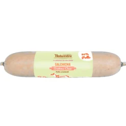 Salchicha funcional para perros para el sistema óseo con pollo y brócoli 500 g NaturExtra