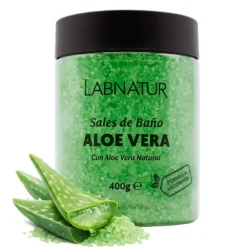 Sales de Baño de Aloe Vera Labnatur 400 g | Hidratan, Suavizan y Refrescan | Baño Relajante | Veganas