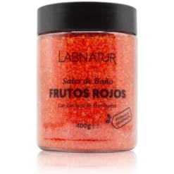 Sales de Baño de Frutos Rojos Labnatur 400 g | Revitalizan, Suavizan y Tonifican | Aroma Afrutado | Veganas
