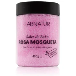 Sales de Baño de Rosa Mosqueta Labnatur 400 g | Nutren, Regeneran y Suavizan | Aroma Floral | Veganas