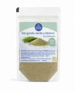 Sal Gorda Verde Y Blanca | Salicornia Y Sal Marina Virgen Bio | 10% Menos Sodio 50 g