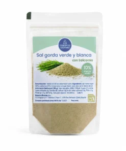 Sal Gorda Verde Y Blanca | Salicornia Y Sal Marina Virgen Bio | 10% Menos Sodio 250 g