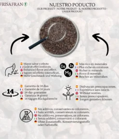 Sal Negra Del Himalaya Gruesa - Calidad Y Sabor | Frisafran 500 G