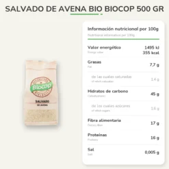Salvado de Avena Bio Biocop 500 gr