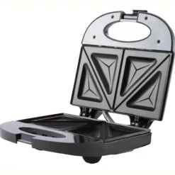 Sandwichera, 2 Sandwiches, Placas Antiadherentes, Tostado Perfecto, Acero Inoxidable, Compacta Adler Ad3015 850w