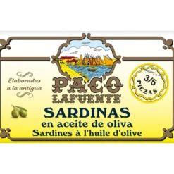 Sardinas en aceite de oliva 3/5 piezas Paco Lafuente