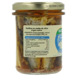 Sardinas en conserva Bio Biocop 195 g
