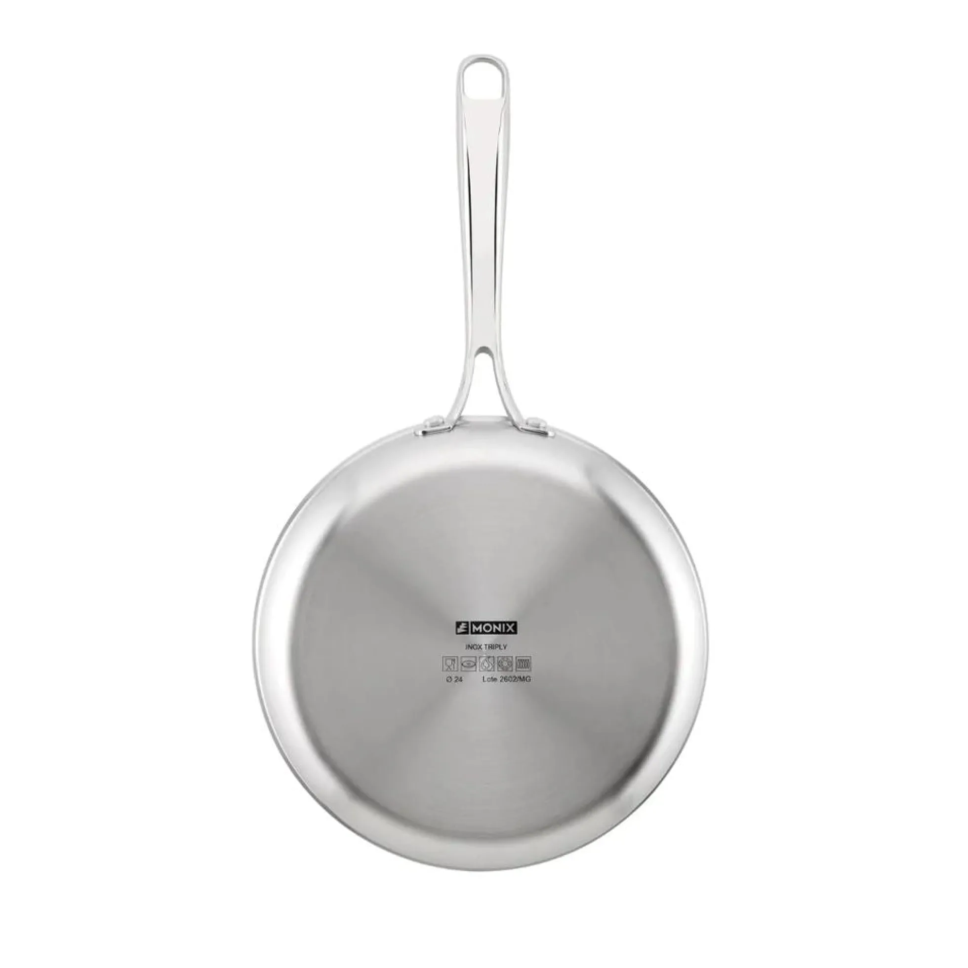 Sartén 26CM PlanetInox Acero Inoxidable Tri-ply 3 Capas Monix