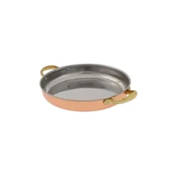Sartén De Cobre Con Asas 28 Cm - Cobre Y Latón, Gran Conducción Térmica