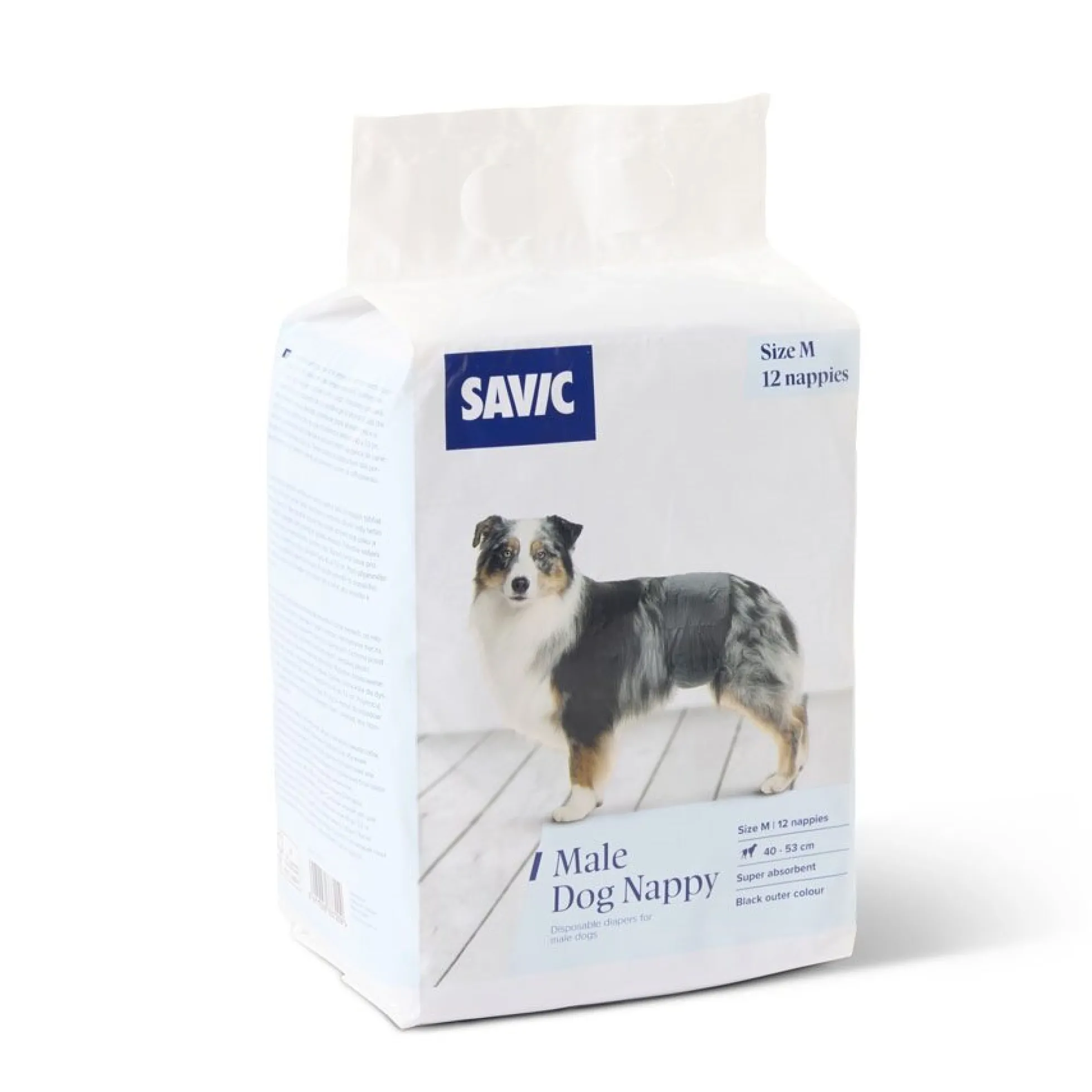 Savic 12 Pañales Perro Macho M 40-53cm