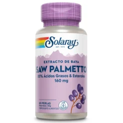 Saw Palmeto Solaray, 60 cápsulas