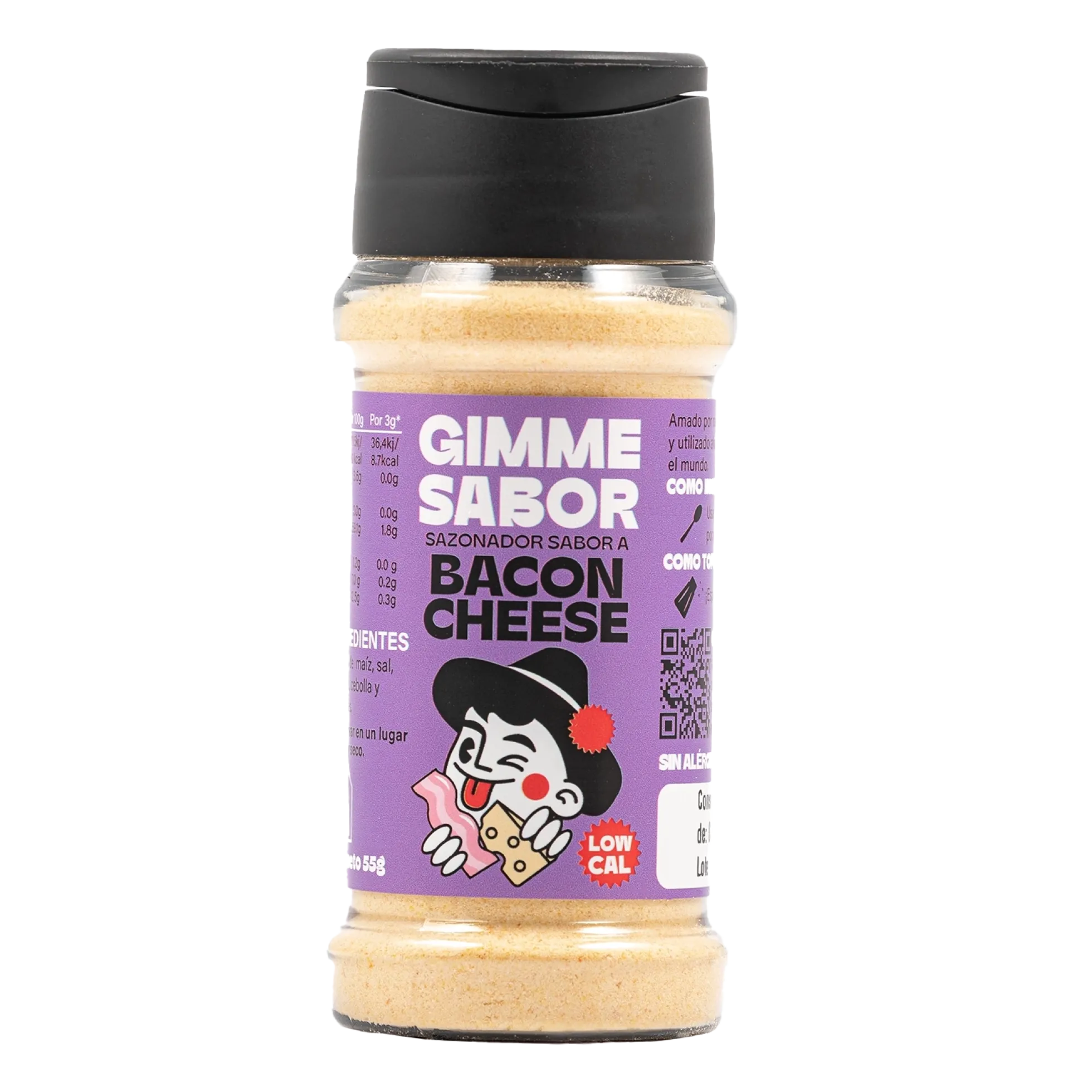 Sazonador vegetal sabor bacon cheese