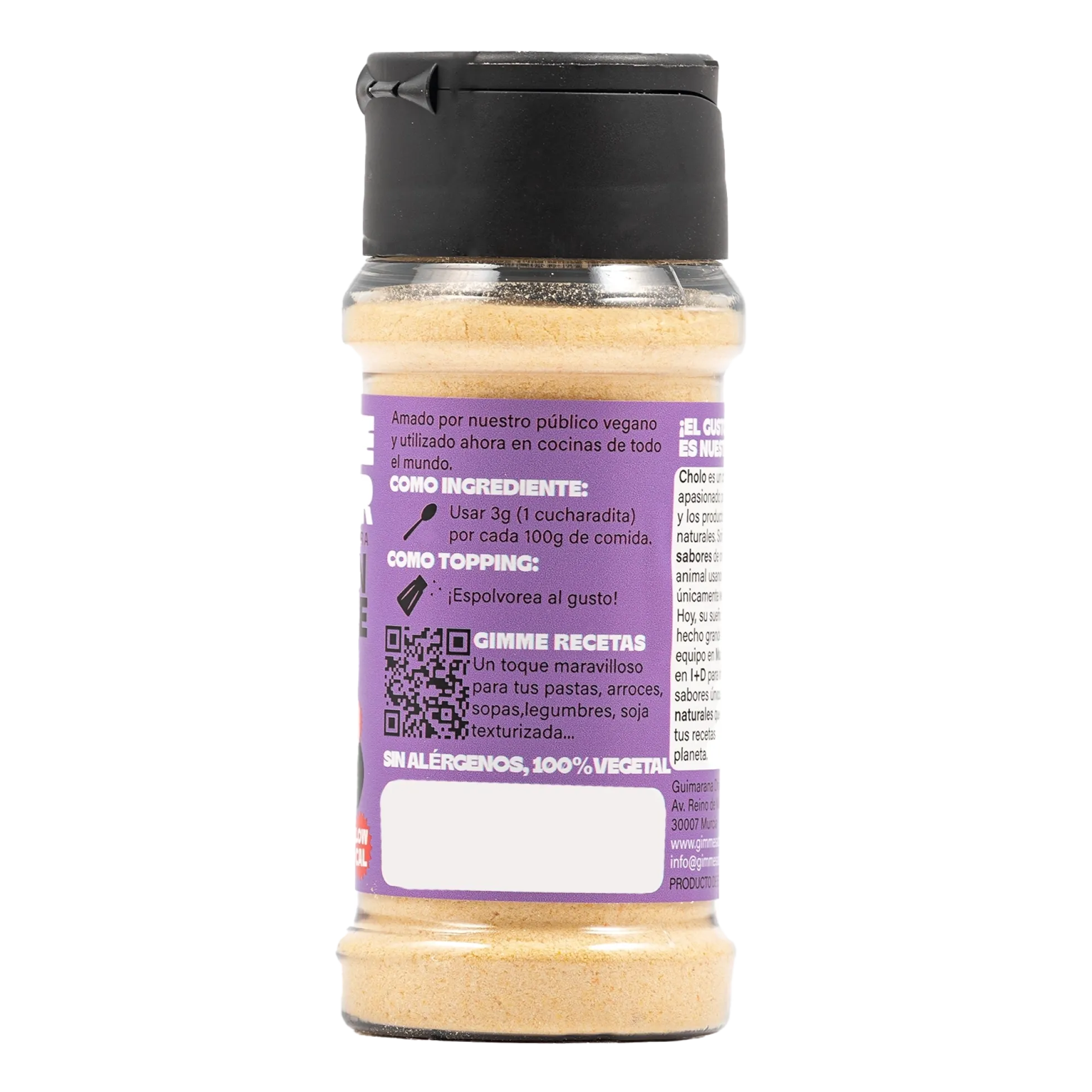 Sazonador vegetal sabor bacon cheese
