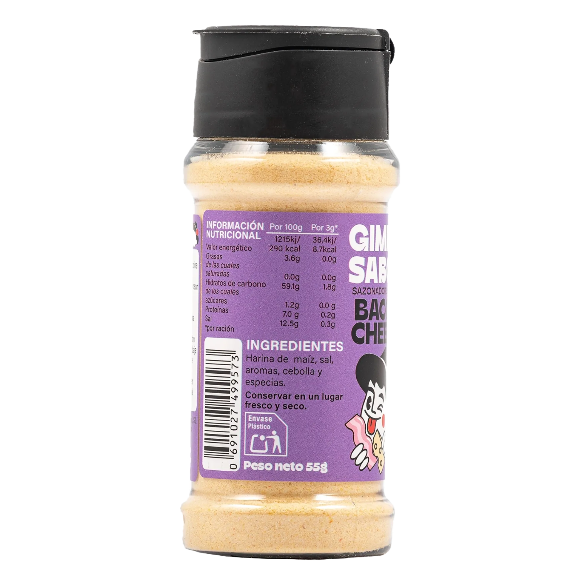 Sazonador vegetal sabor bacon cheese