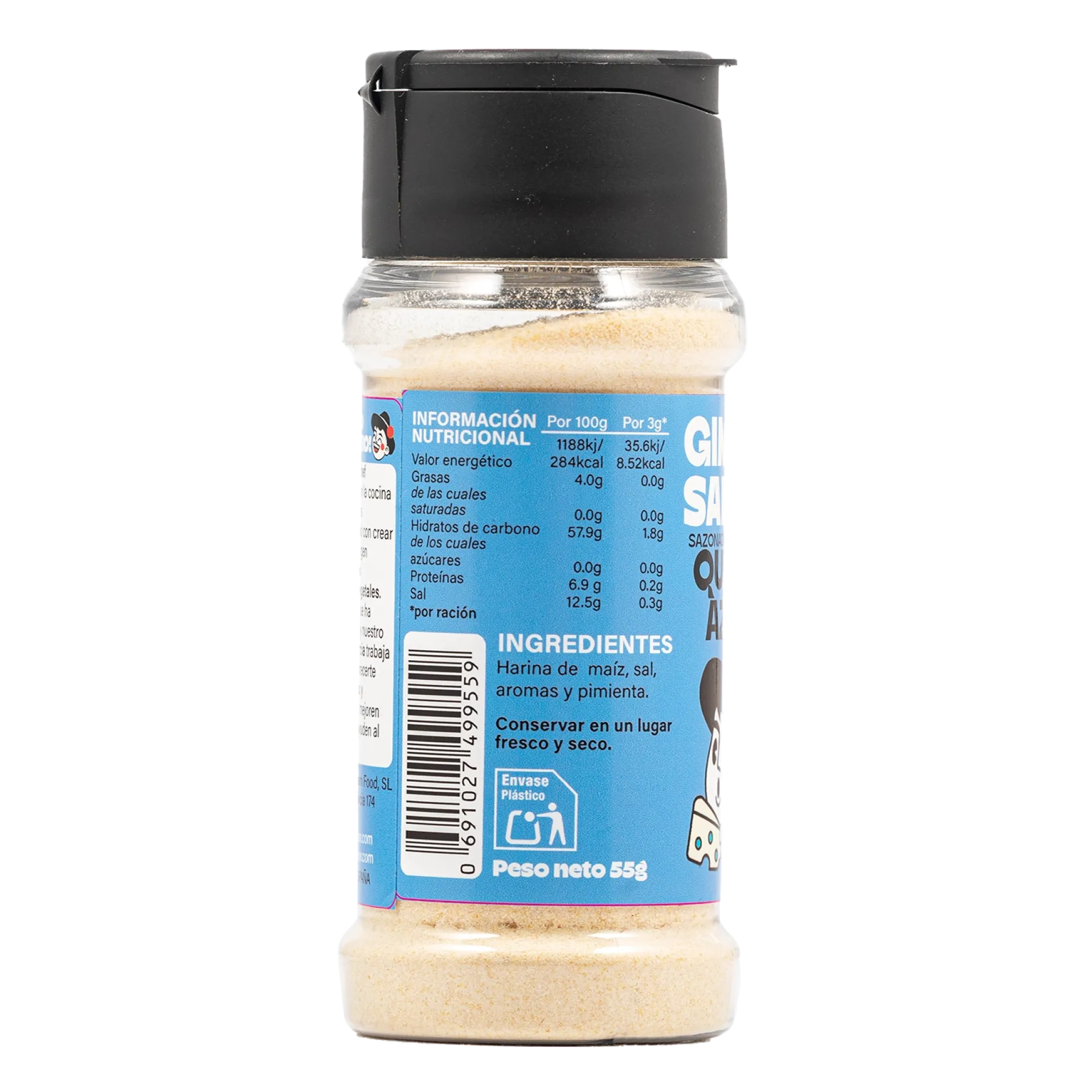 Sazonador vegetal sabor queso azul